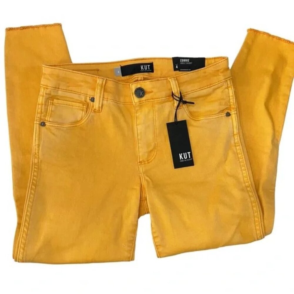 Kut from the Kloth Yellow Skinny Jeans